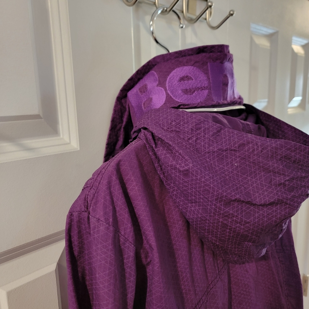 BENCH‎ URBANWEAR Barbque Winbreaker Jacket Hood Size 12 Purple - Picture 8 of 13